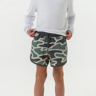 Youth Swim Trunk - Jumbo Retro Duck Camo - Lindsey Paige