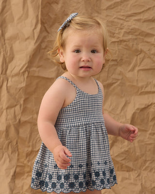 Zenni Marine Gingham Baby & Toddler Swing Tank & Bloomer Set - Lindsey Paige